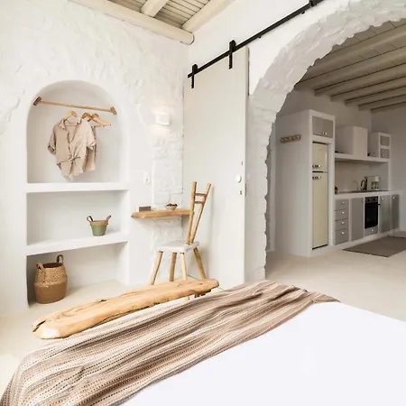 Cavos Paros Rooftop Boho-chic Design & Sea Views شقة *