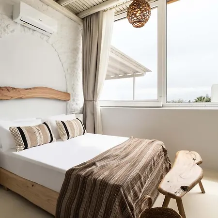 Cavos Paros Rooftop Boho-chic Design & Sea Views شقة Alikí