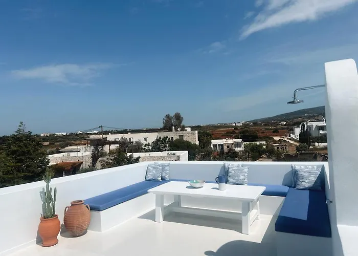 Cavos Paros Rooftop Boho-chic Design & Sea Views Lägenhet *